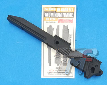 Guarder Aluminum Frame for Marui Hi-Capa 5.1 (GD Type / No Marking / Black) - Click Image to Close
